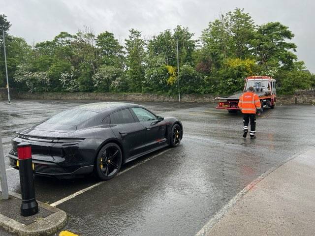 Porsche Taycan ABS module failed - brakes failed taycan recovered