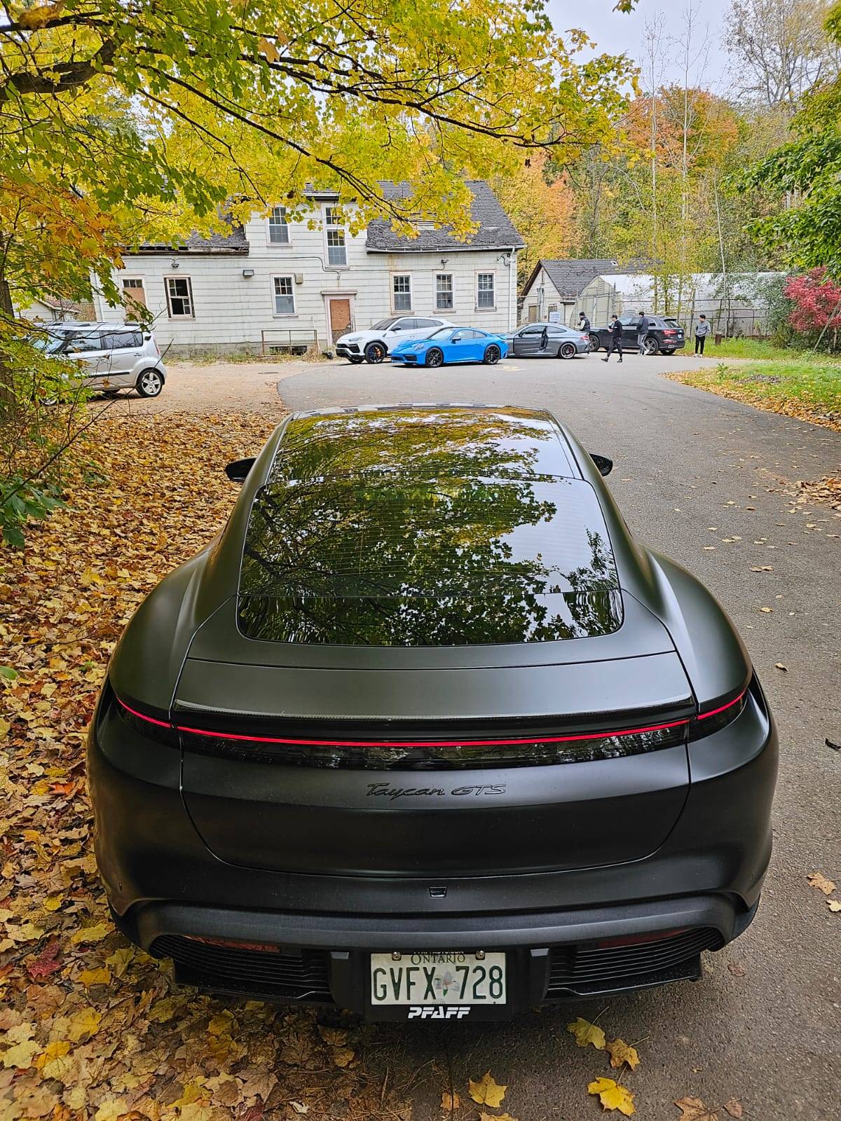 Porsche Taycan Painted my air curtains, tear ducts, monkey butt and bumper cover Taycan_Before_4