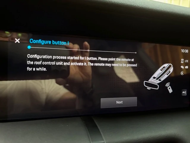 Porsche Taycan Can't set up a Homelink 1716495016084-r4