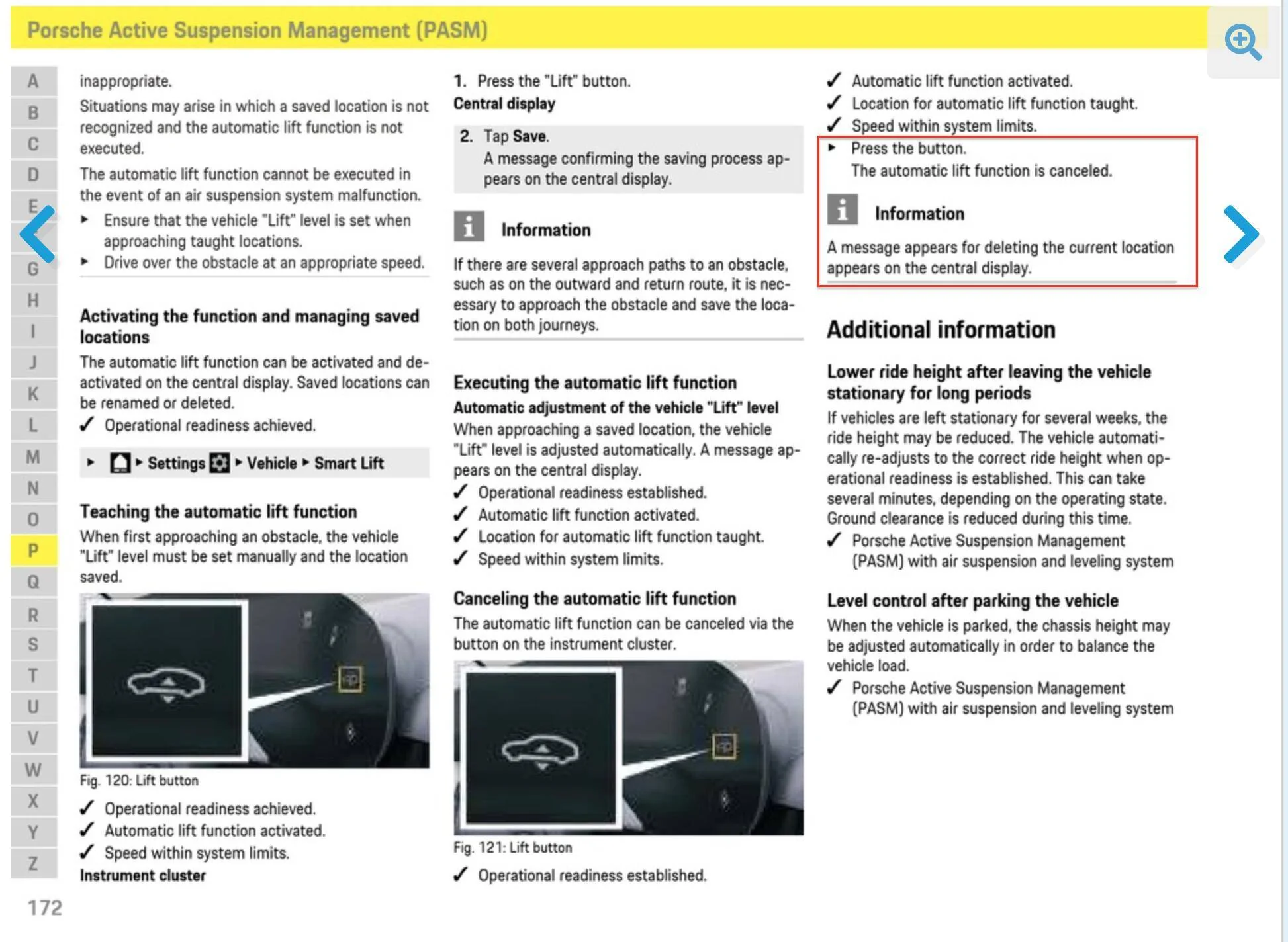 Porsche Taycan Deleting Smart Lift Points Screenshot 2024-05-25 at 12.17.53 PM
