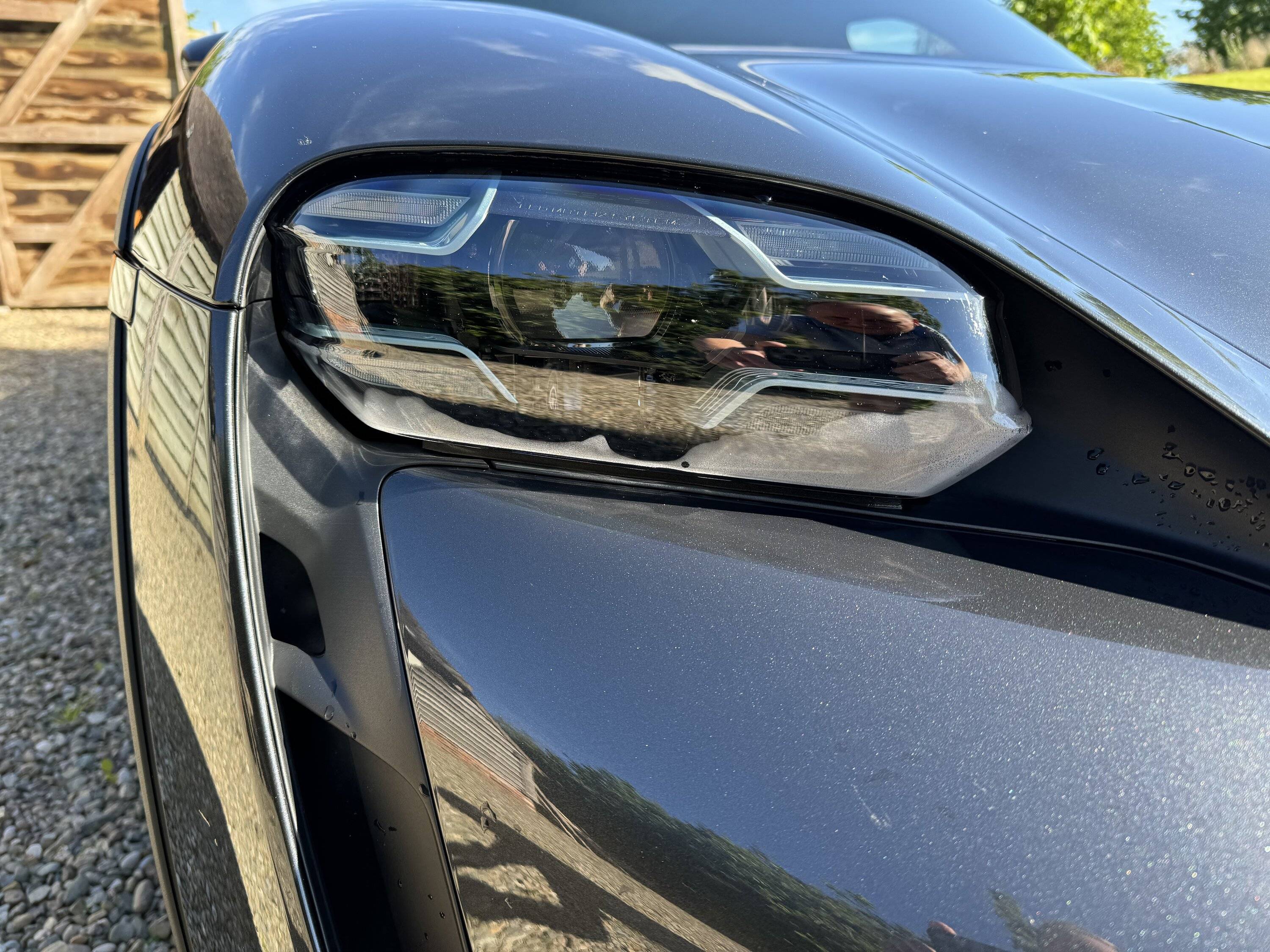 Porsche Taycan Headlight condensation IMG_0303