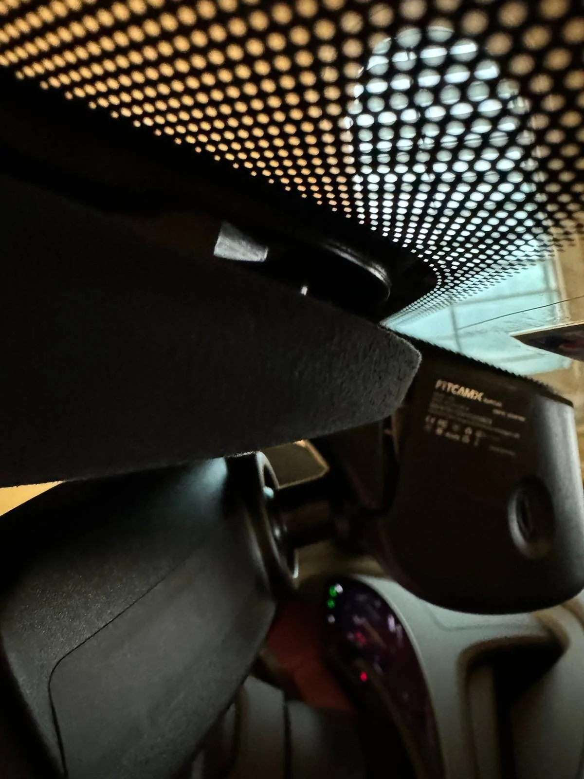 Porsche Taycan Fitcamx dashcam installation IMG_1419