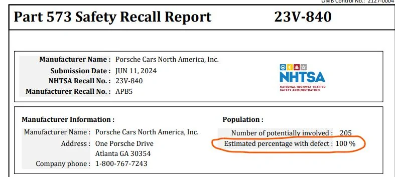 Porsche Taycan Recall: High Voltage Battery May Short Circuit APB5 (2021-23) - December 13, 2023 1718193813262-0u