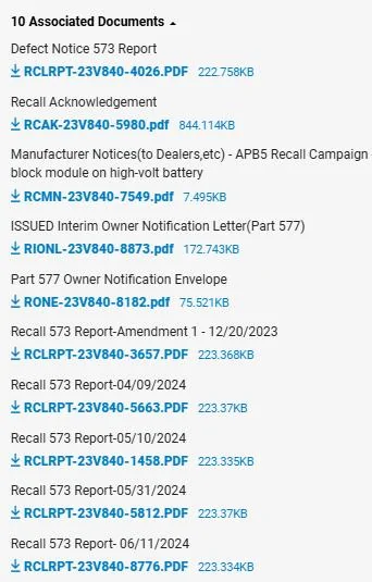 Porsche Taycan Recall: High Voltage Battery May Short Circuit APB5 (2021-23) - December 13, 2023 1718289867106-g0
