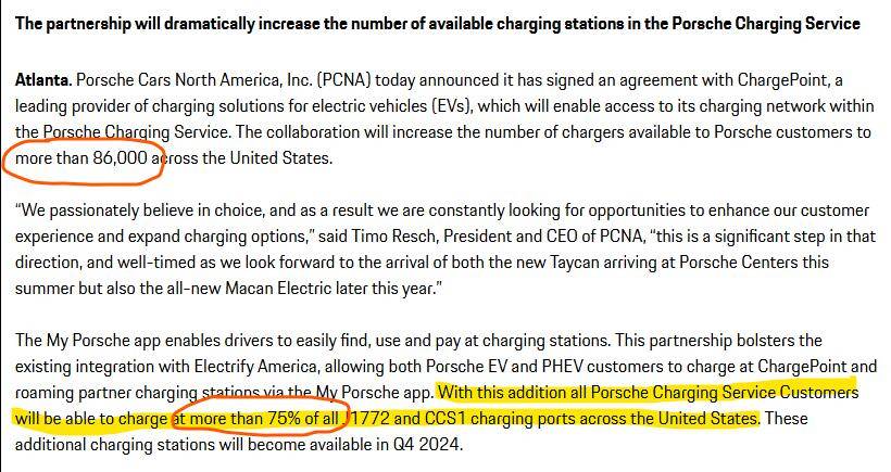 Porsche Taycan [North America] - Porsche Charging service now/will support ChargePoint 1718649188384-mn