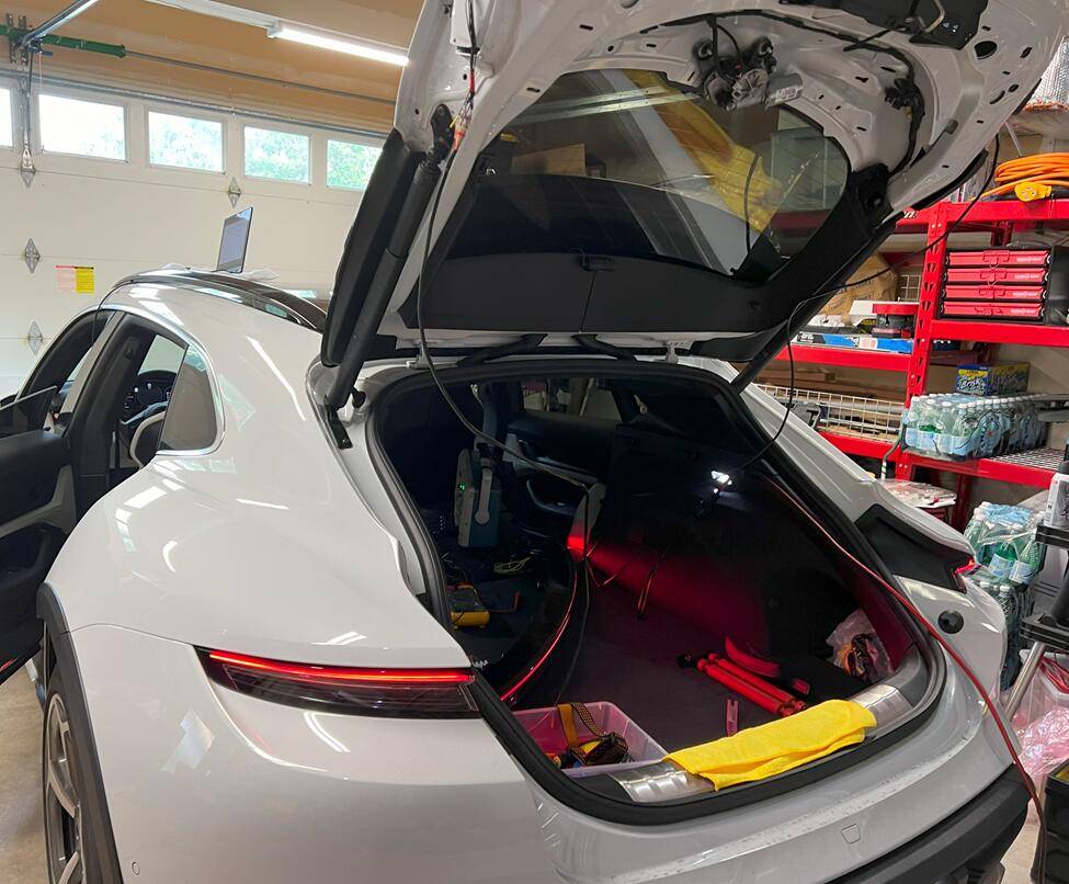 Porsche Taycan How-to DIY guide to retrofit Euro tail lights on North American Taycans 1718704569244-vy