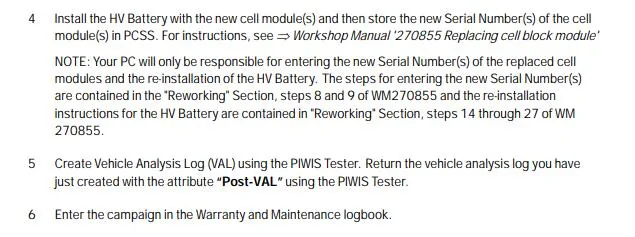Porsche Taycan TSB: REMEDY for Recall APB5 - Replacing the Cell Block Module on High-Voltage Battery - July 30, 2024 1718718381543-qq