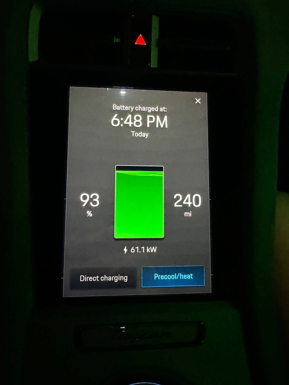Porsche Taycan First time charging at Electrify America IMG_4987