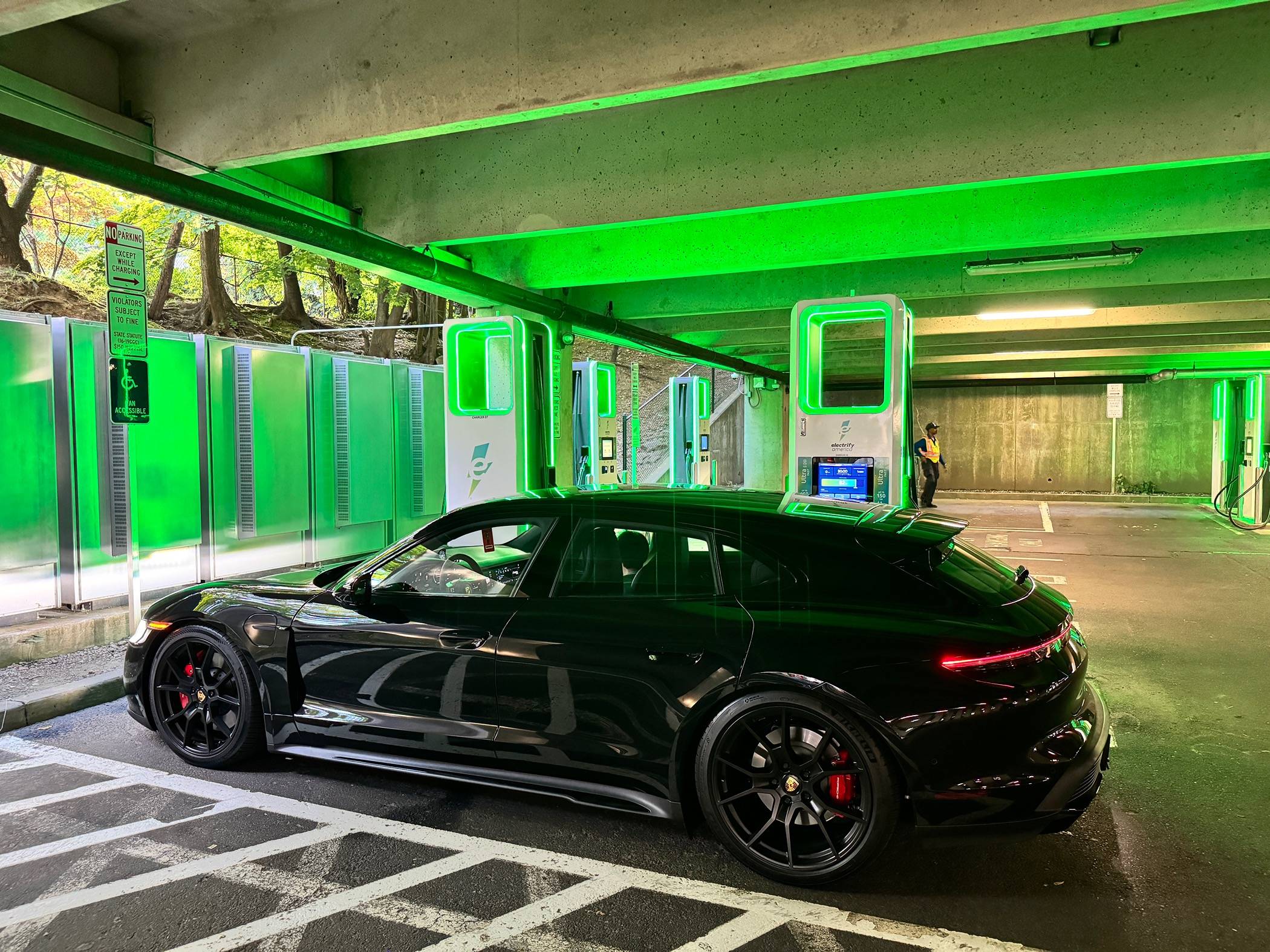 Porsche Taycan First time charging at Electrify America IMG_4984