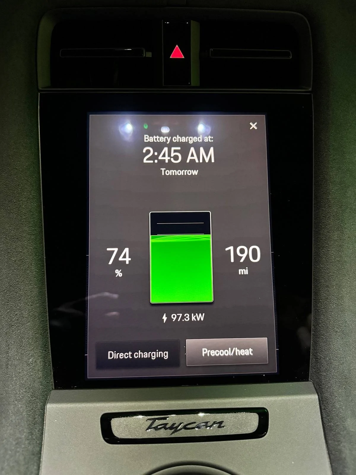 Porsche Taycan First time charging at Electrify America IMG_4980