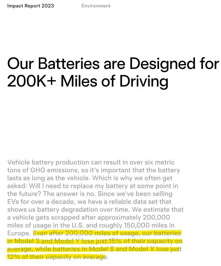 Porsche Taycan "Average Tesla Battery Degradation After 200,000 Miles Impresses" - Article 1718889803709-1x