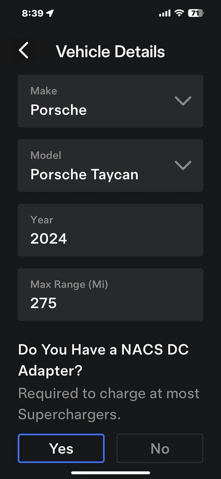 Porsche Taycan Lectron NACS to CCS1 adapter IMG_5447