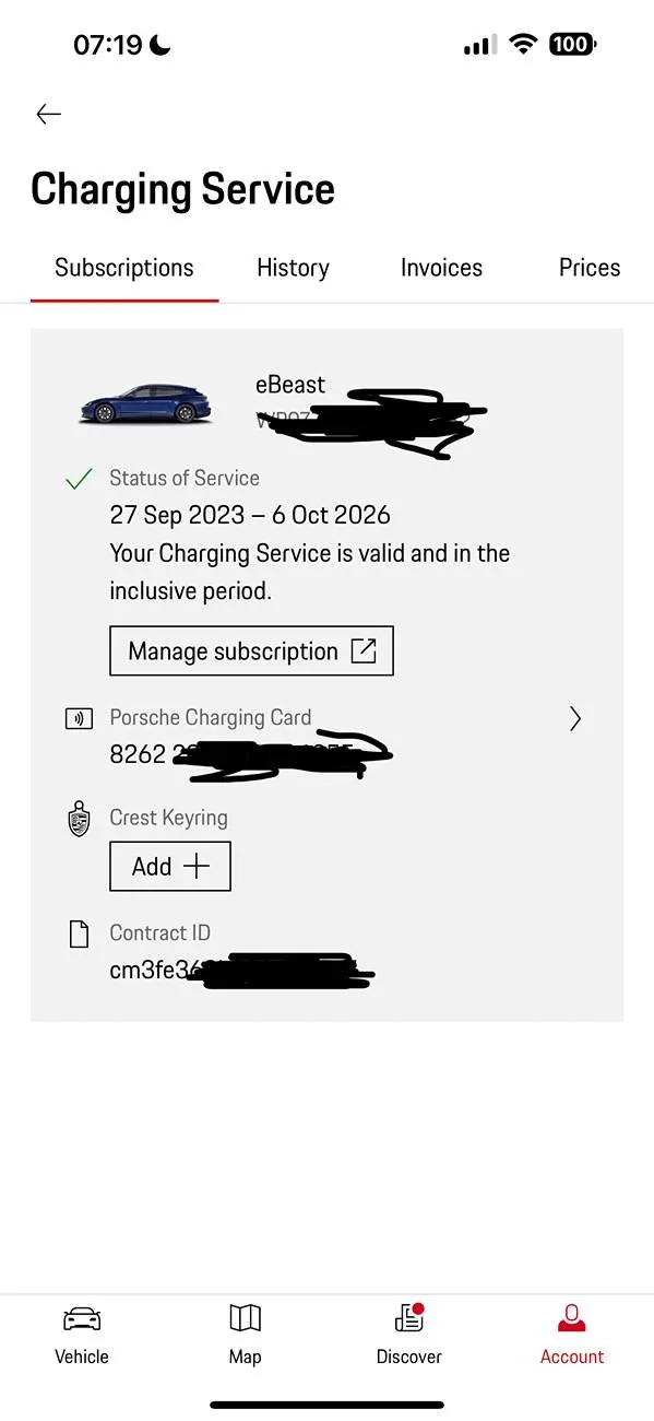 Porsche Taycan Which charging card is Live? IMG_0510