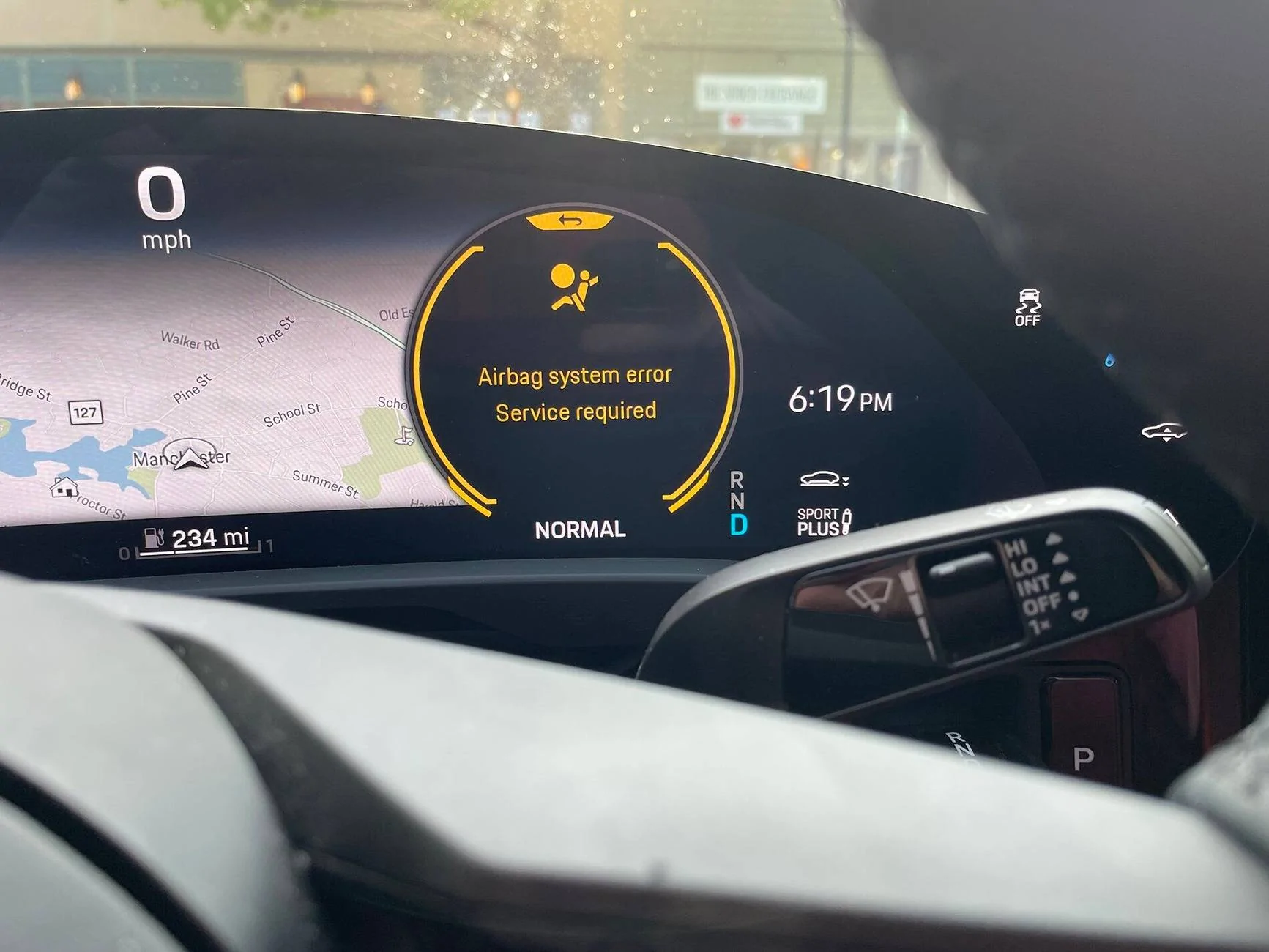 Porsche Taycan Airbag System Error airbag