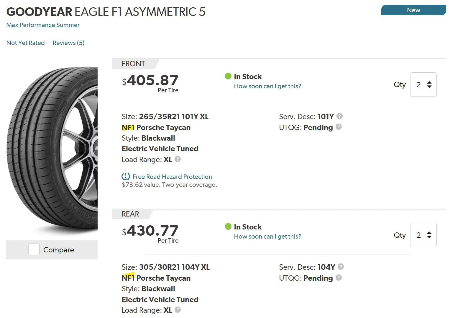 Porsche Taycan New Goodyear NF1 Tires 1720304760564-05