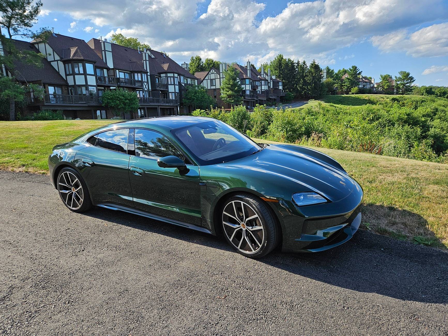 My New Oak Green Metallic 2024 Taycan | TaycanForum -- Porsche