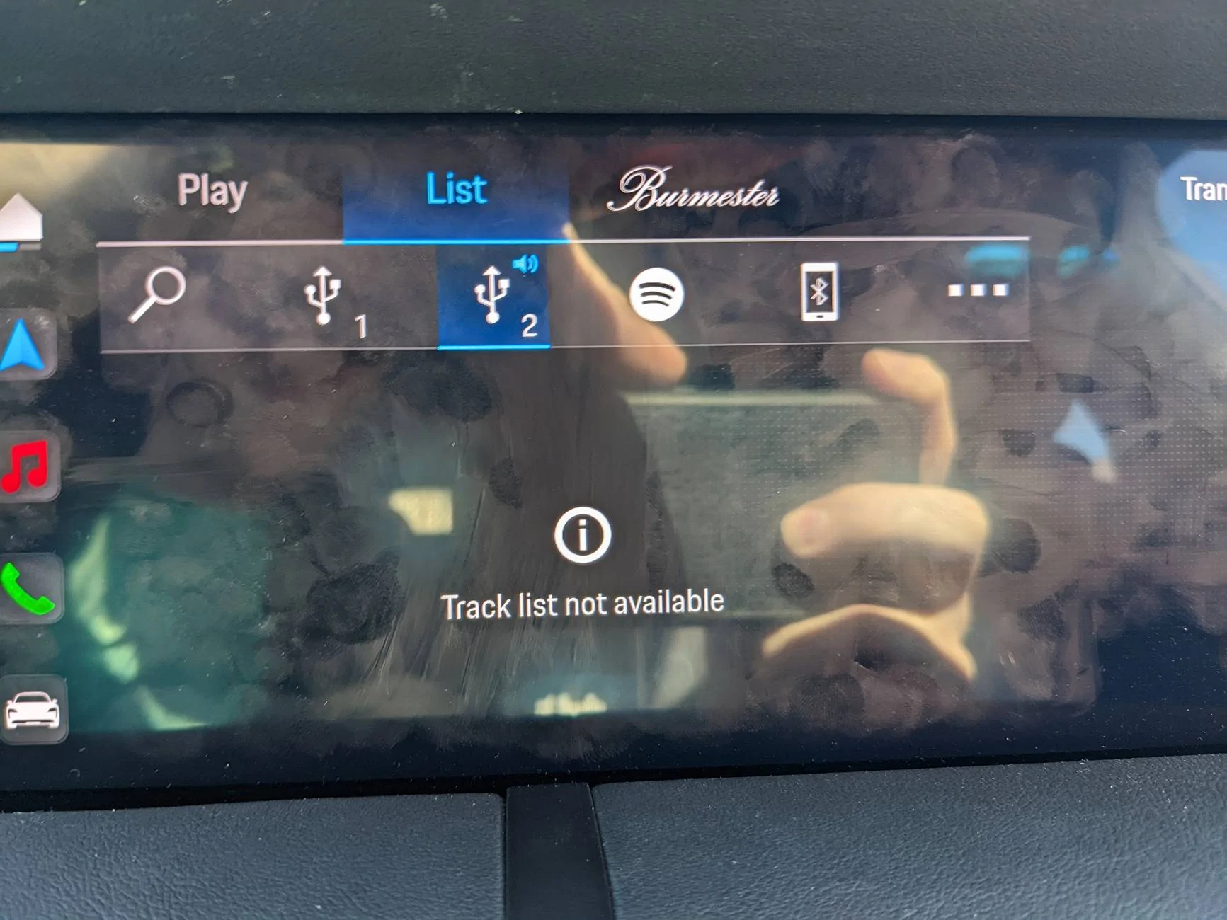 Porsche Taycan Tips & tricks for managing audio / music files on USB usb-2-track-list-not-availabl