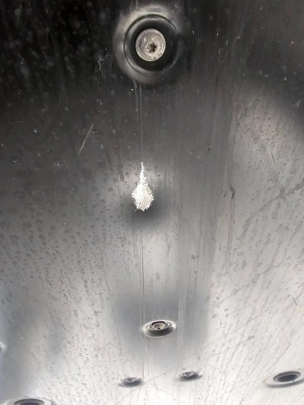 Porsche Taycan Underbody Protection Panel damaged. Batteries and coolant lines need inspection.  $72.5K replacement & labor cost. Dealership is Tom Wood in Indiana unnamed