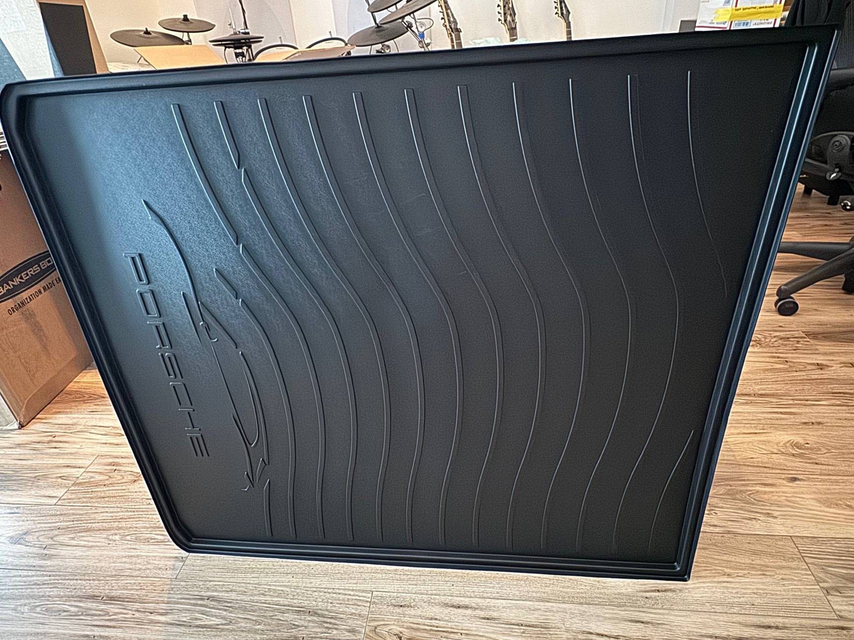 Porsche Taycan FS: Taycan Sport/Cross Turismo rear trunk liner/cargo area mat - like new taycan_gts_st_trunk_liner