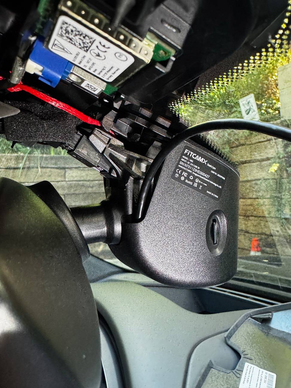 Porsche Taycan Fitcamx dashcam installation 1721089790836-vs