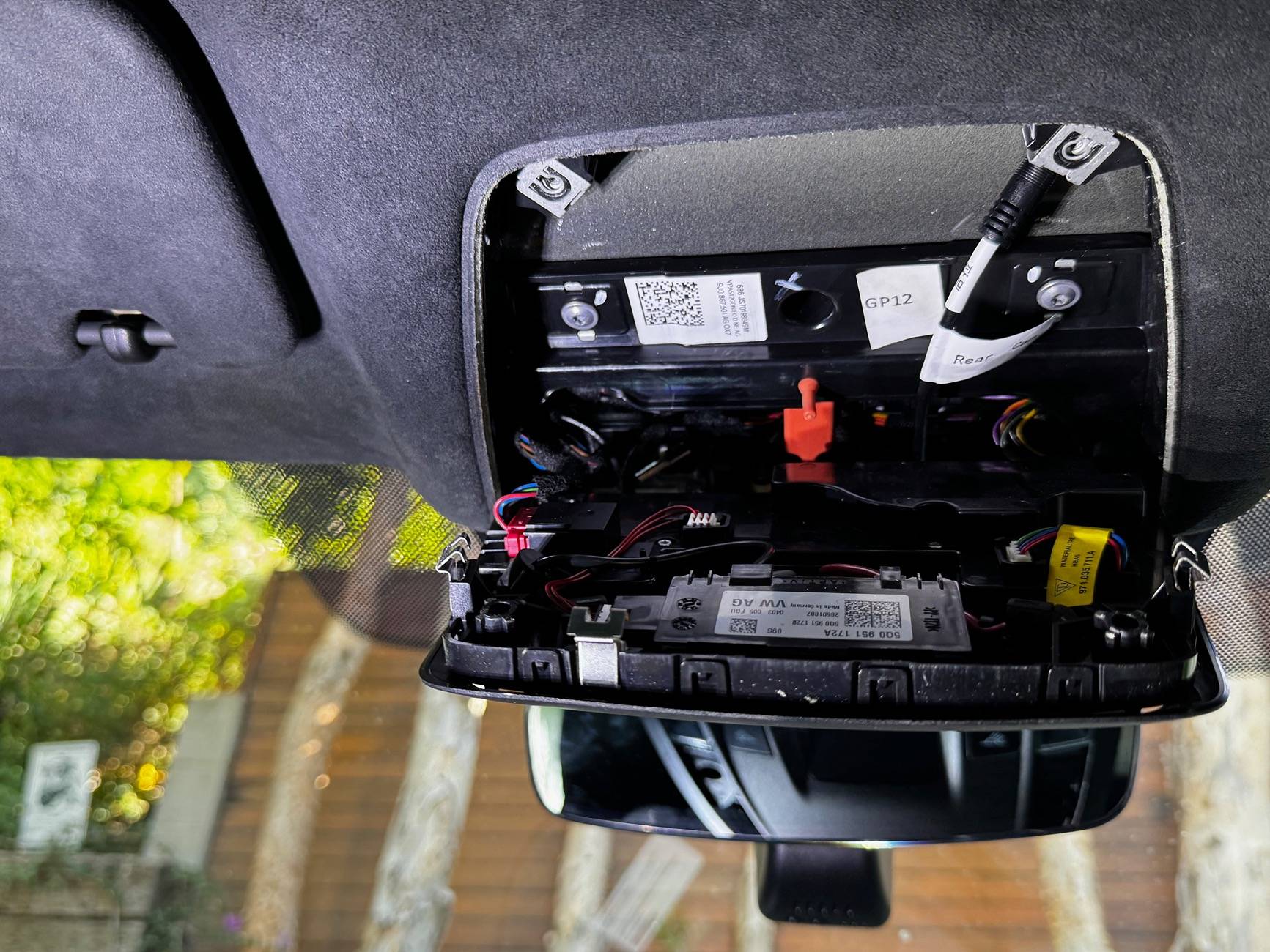 Porsche Taycan Fitcamx dashcam installation 1721089968338-22