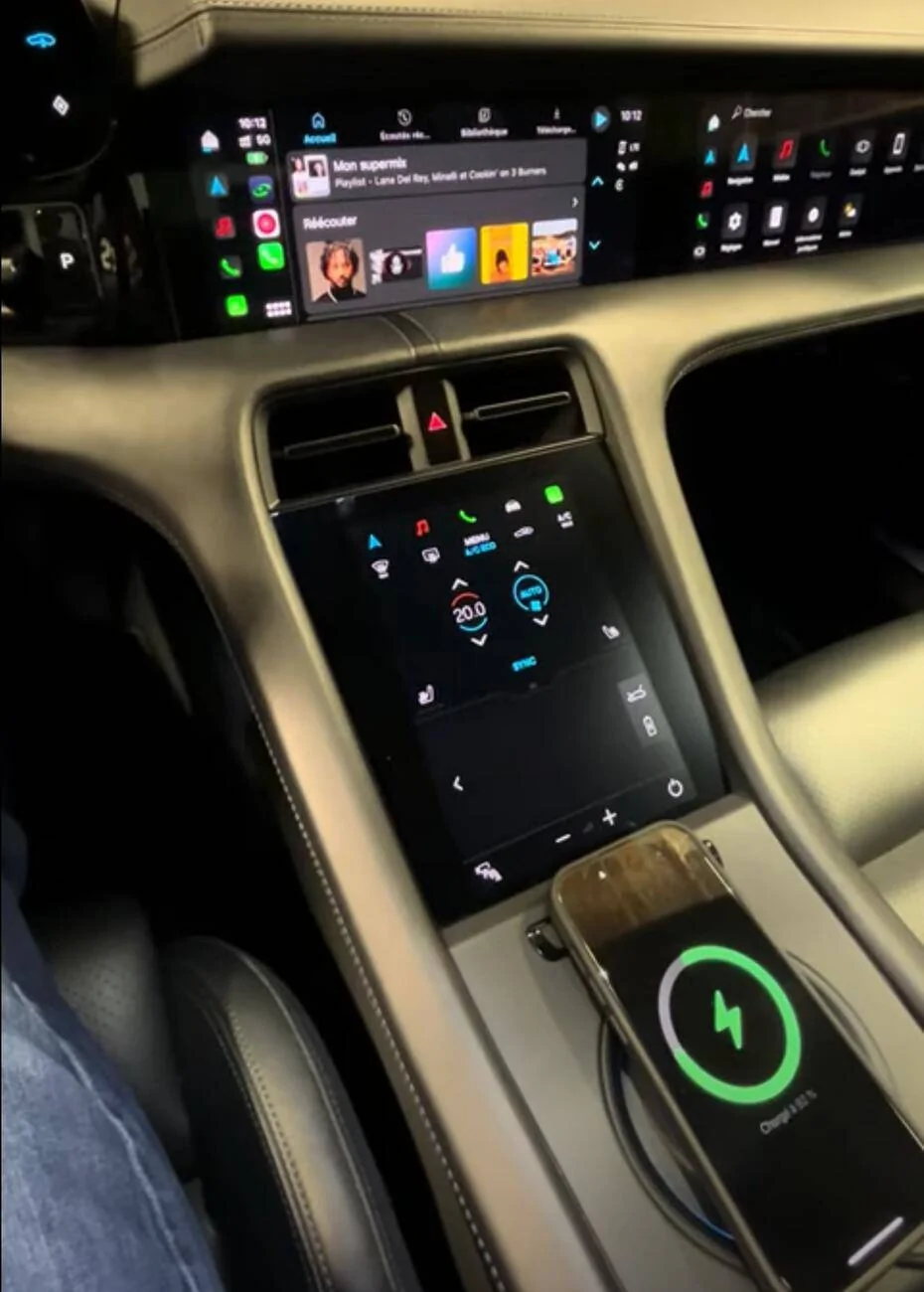 Porsche Taycan My first "mod" -- Cupholder Mounted Wireless Charger with MagSafe for Apple iPhone 1721372646893-zk