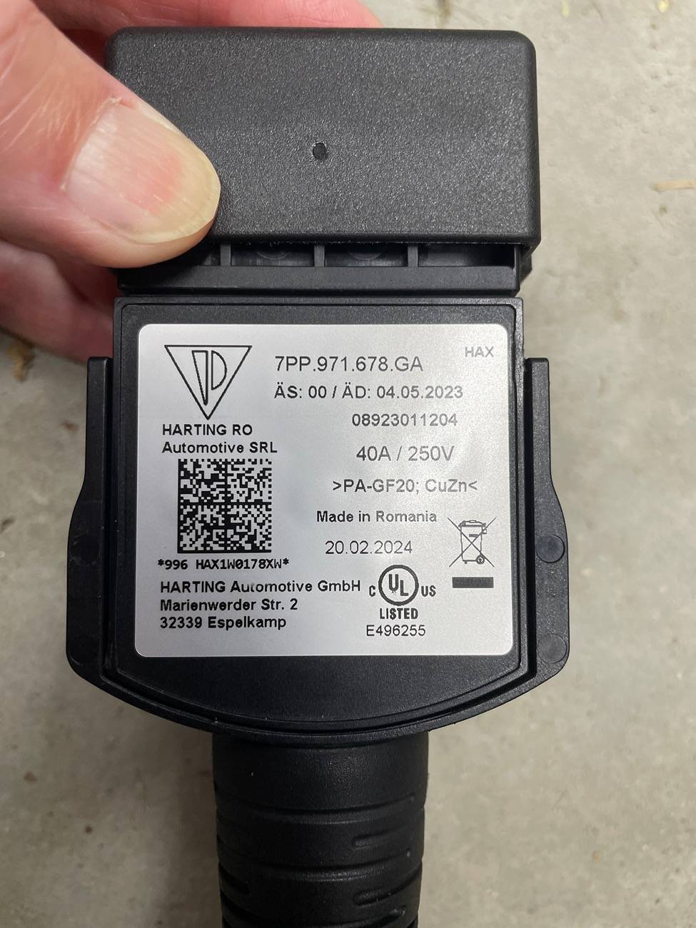 Porsche Taycan Charger Recall Disappeared! IMG_1334