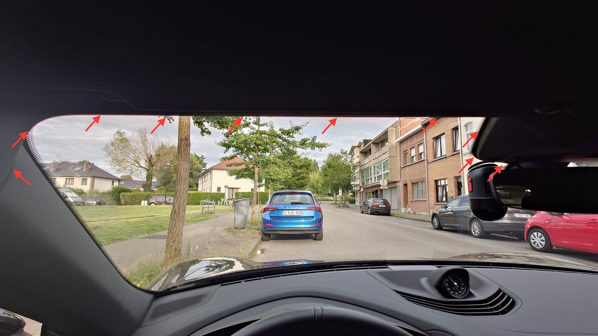 Porsche Taycan Another dash cam installation : 70mai Omni 20240722_193654401.JPG