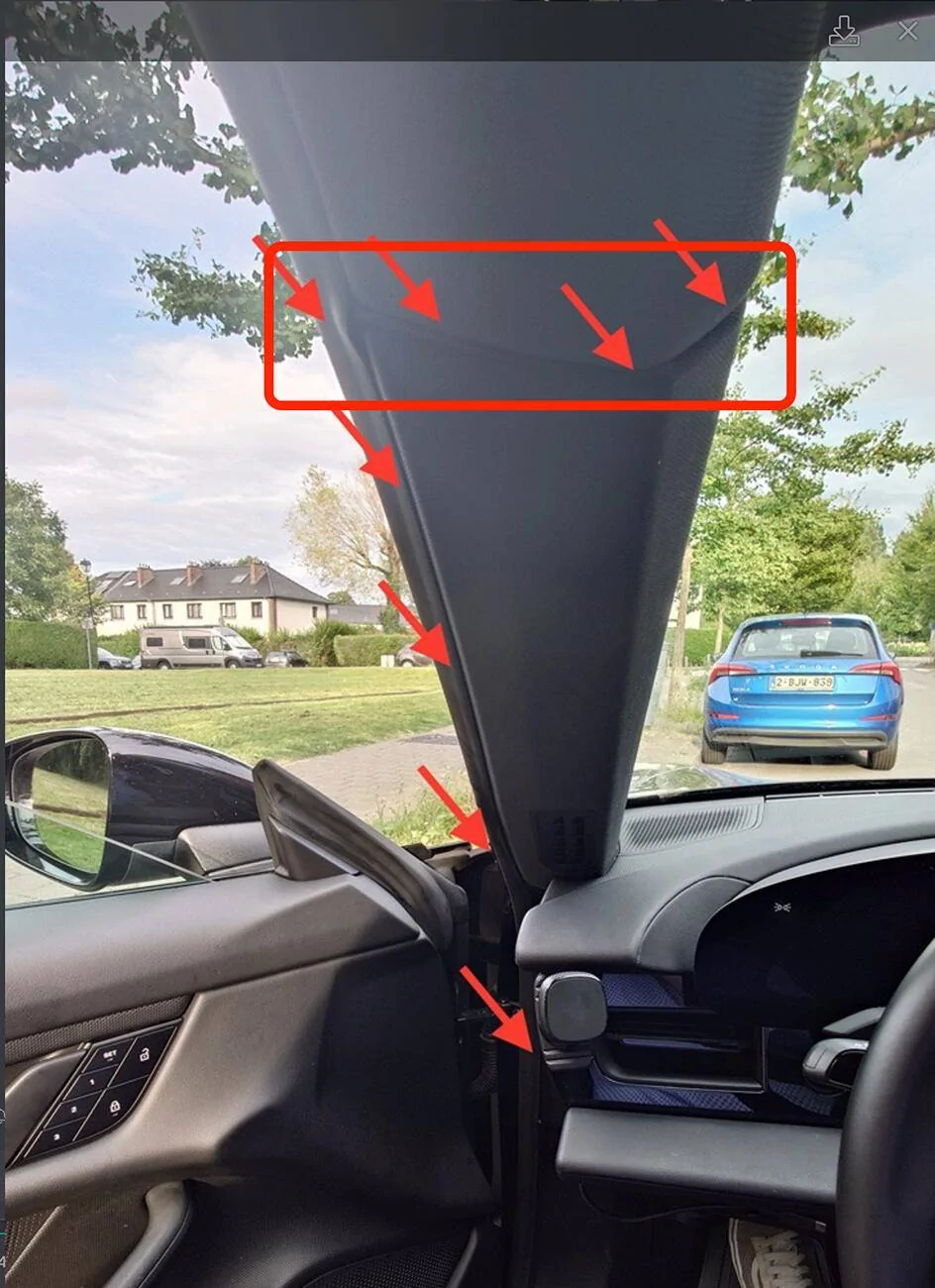 Porsche Taycan Another dash cam installation : 70mai Omni Screenshot 2024-07-22 at 22.43.35