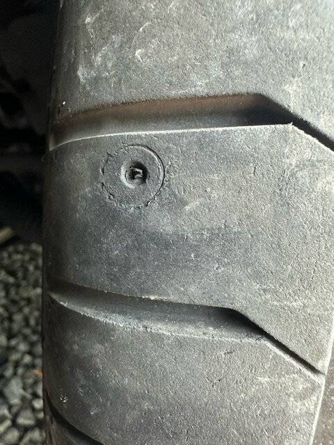Porsche Taycan Tire puncture mystery tyre punctur