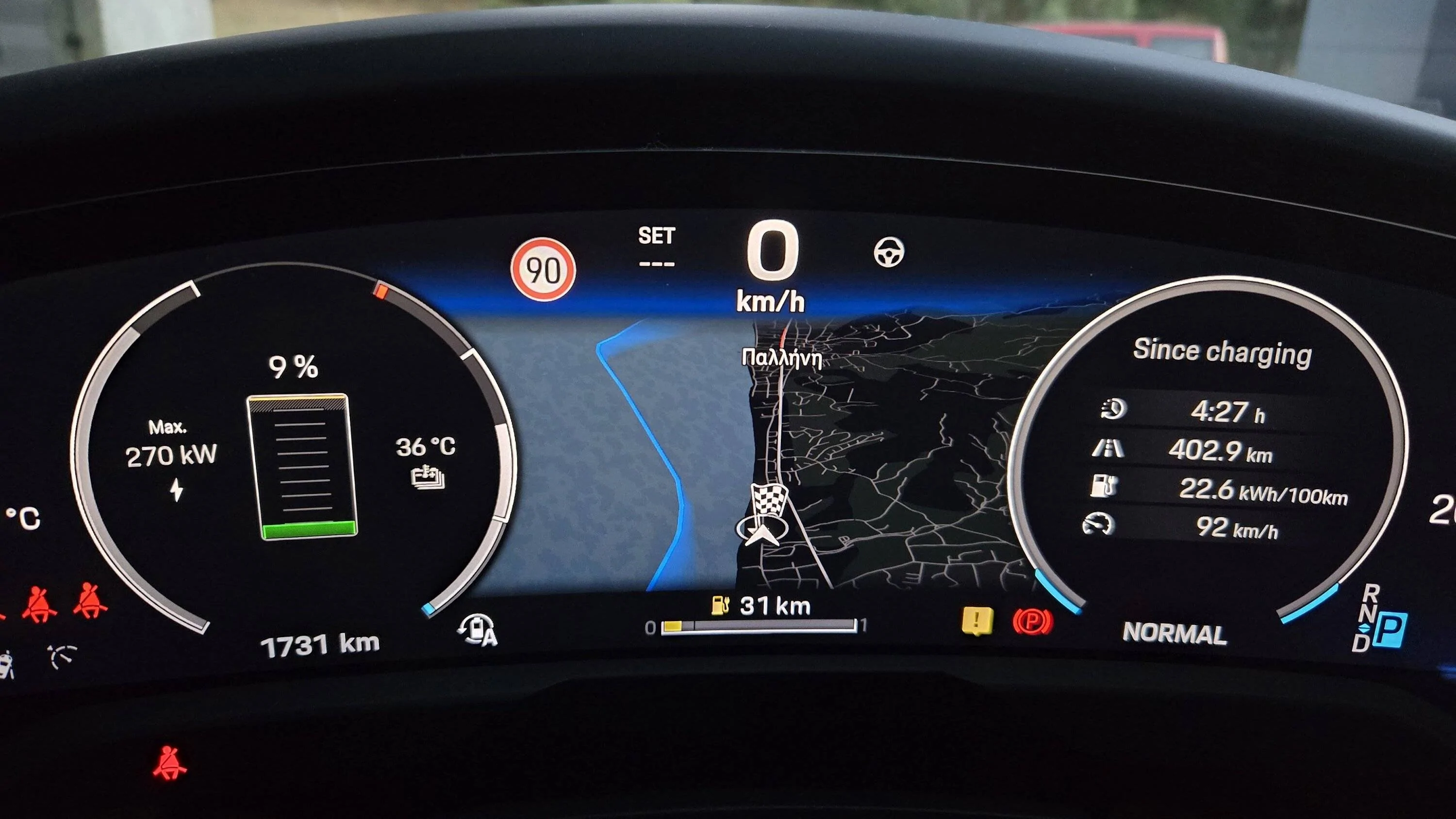 Porsche Taycan CT4 2023 to 2025 upgrade -- range & charging comparison by owner 20240723_205803