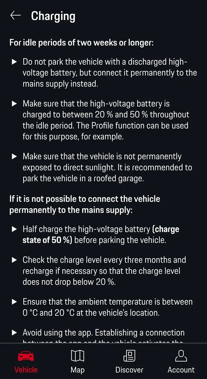 Porsche Taycan Taycan battery losing 5% per day when parked. Screenshot_20240808-073512_My Porsch