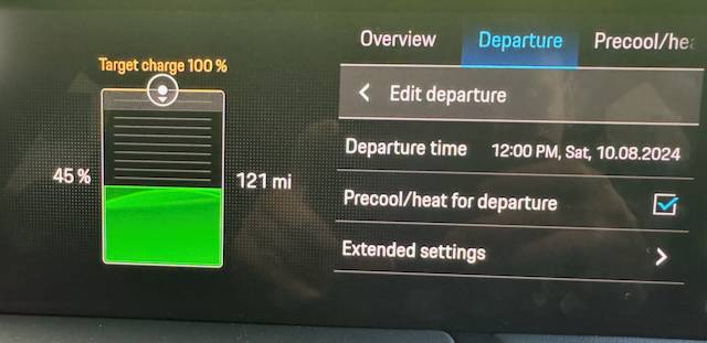Porsche Taycan MY 2025 charging experience chargeAC - 2