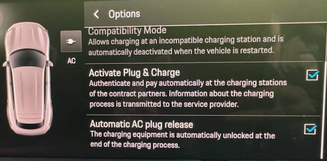 Porsche Taycan MY 2025 charging experience chargeAC - 1
