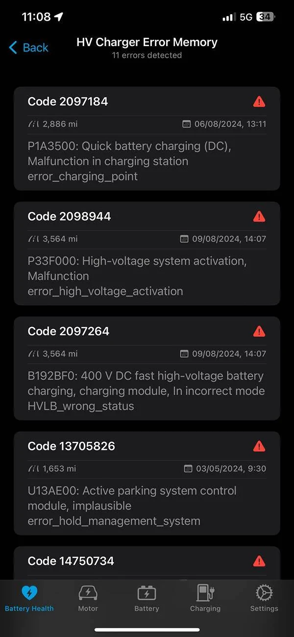 Porsche Taycan Help! SOC Variability After Yellow HV Battery Error IMG_6207