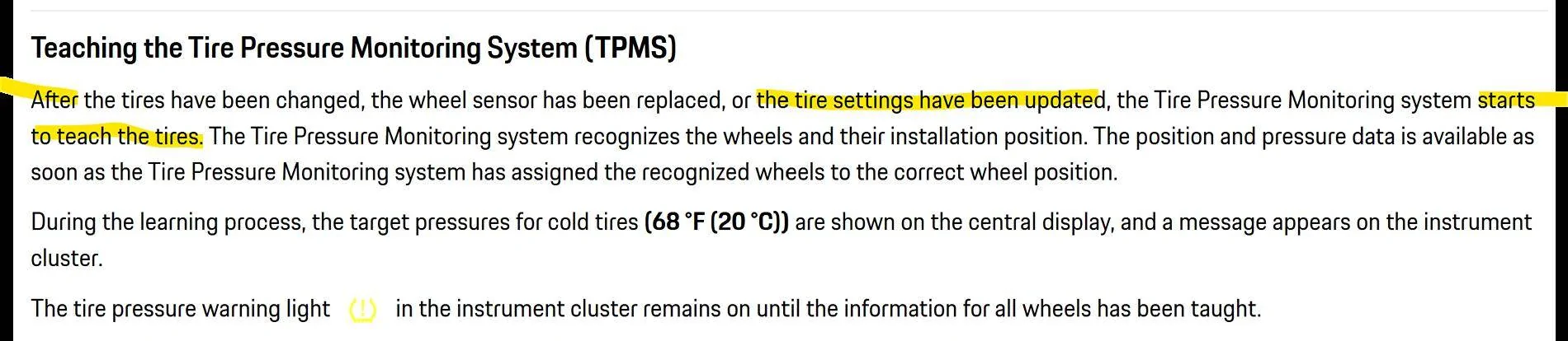 Porsche Taycan Tire Pressure Light 1723390803341-p1