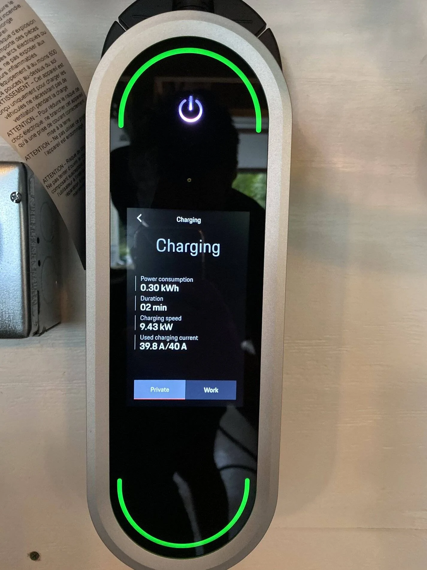 Porsche Taycan Setting up for charging in garage 0BDFAD9C-CE9D-4726-972A-74AADA67D84E