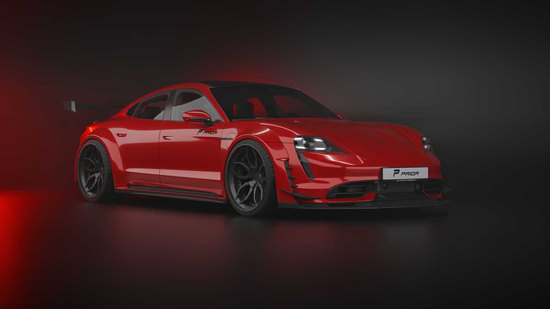 Porsche Taycan Porsche Taycan Gets Widebody Kit From Prior Design taycan-turbo-s-by-prior-design-front-rear-quarters