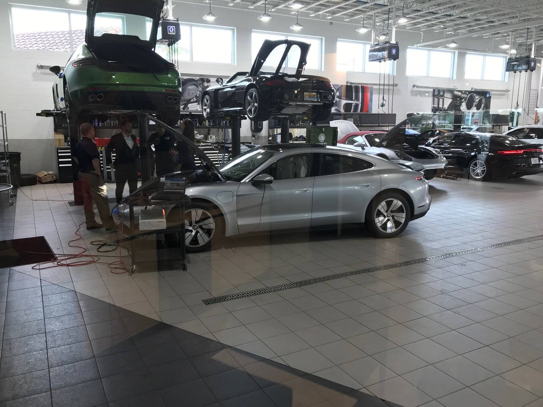 Porsche Taycan Taycan Waiting Room: Who has ordered and a delivery date? Our Taycan 4 S at POM PDI.JPG