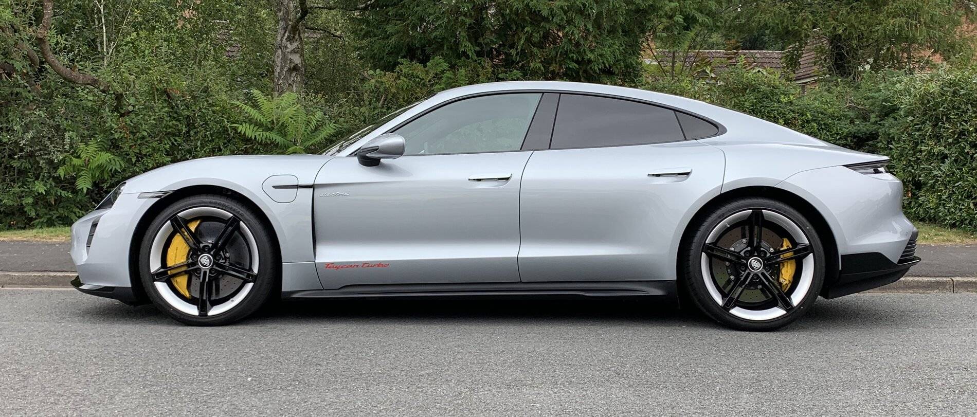Porsche Taycan Uk Delivery Updates Evie - Side On Dan