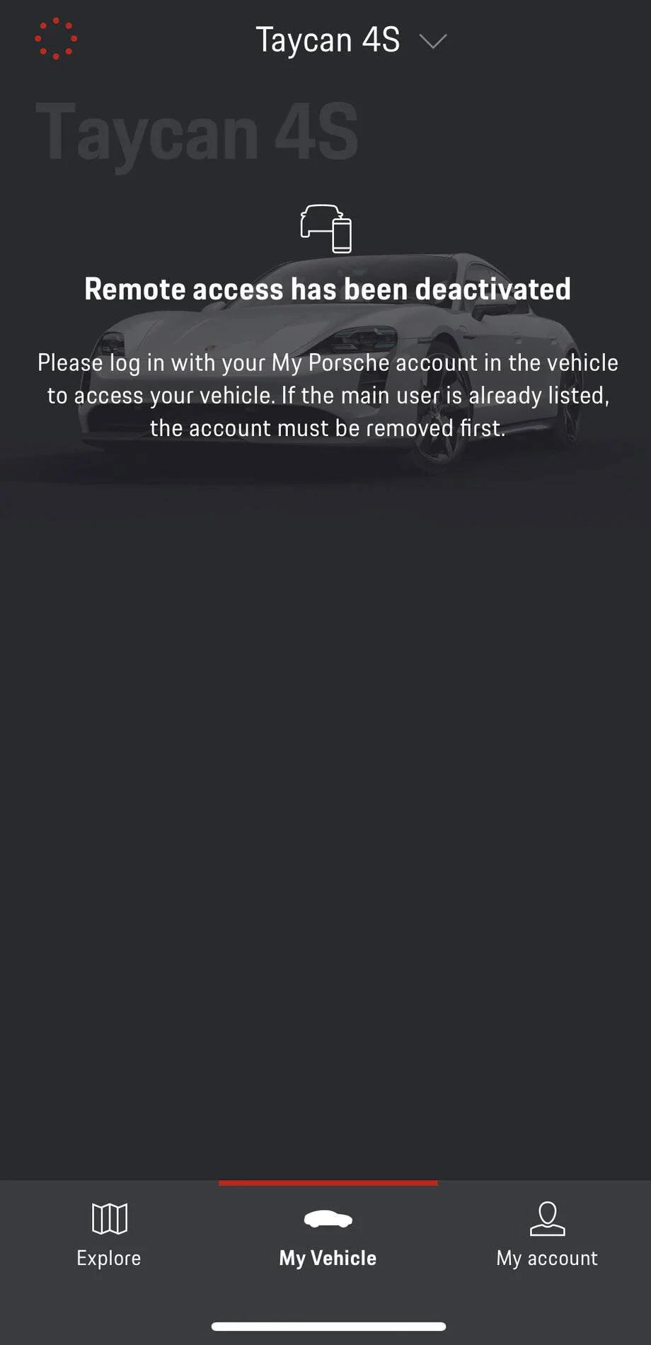Porsche Taycan Porsche Connect not working 01D1B2F5-0896-408D-BCCC-8F35BFAABF4C