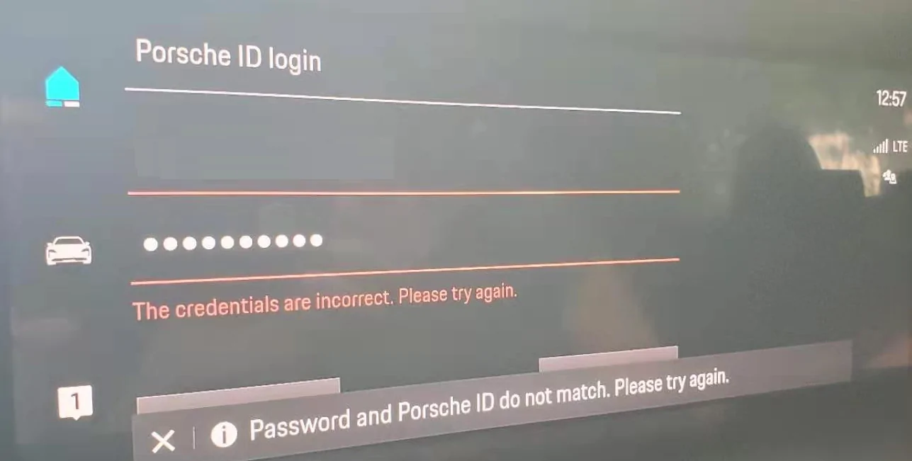Porsche Taycan PCM Wouldn’t Accept Password @ Delivery - Bug Found? 1598831189457