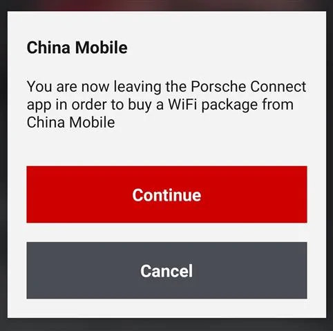 Porsche Taycan Porsche Connect 800 problem Screenshot_20200831-081450