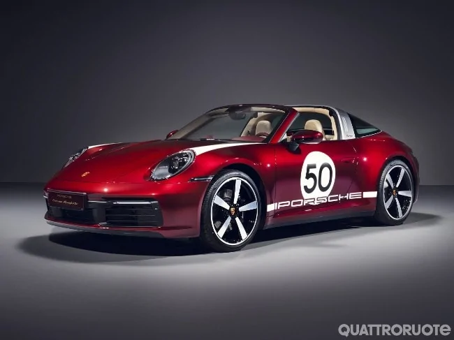 Porsche Taycan Cherry Metallic Taycan 2020-Porsche-911-Targa-4S-Heritage-Design-Edition-01