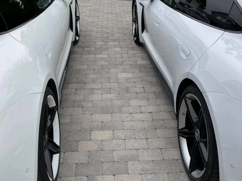 Porsche Taycan White Colour Range Comparison wt2