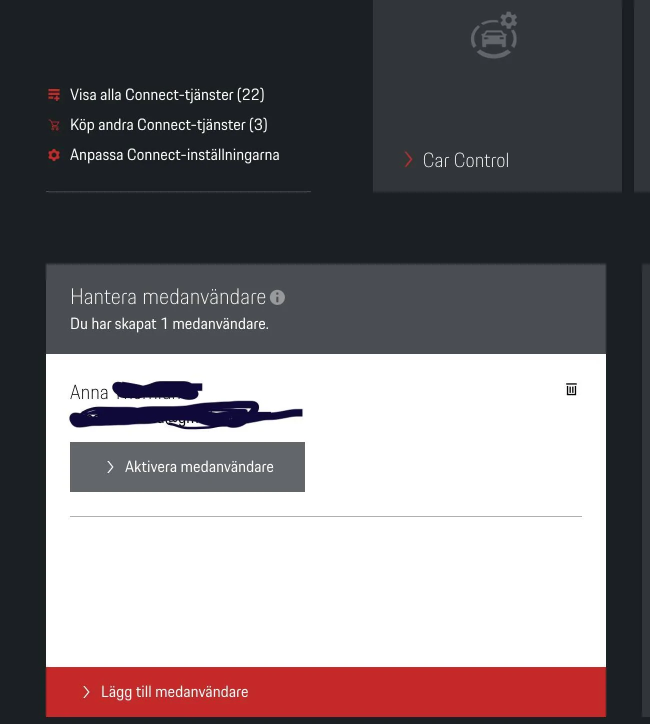 Porsche Taycan Secondary User Account Screenshot 2020-09-04 at 09.32.05