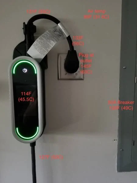 Porsche Taycan NEMA 14-50 position in garage for PMCC 1599350436864
