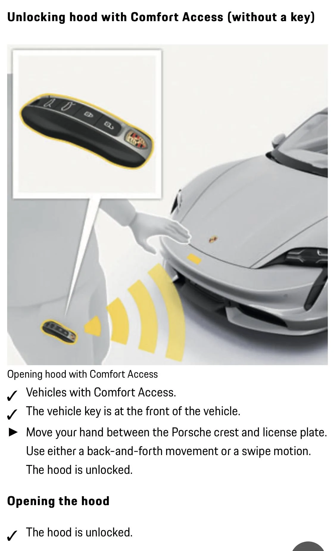 Porsche Taycan New feature to open trunk with your foot? BFD27377-260E-4F7F-81C2-F42288427821