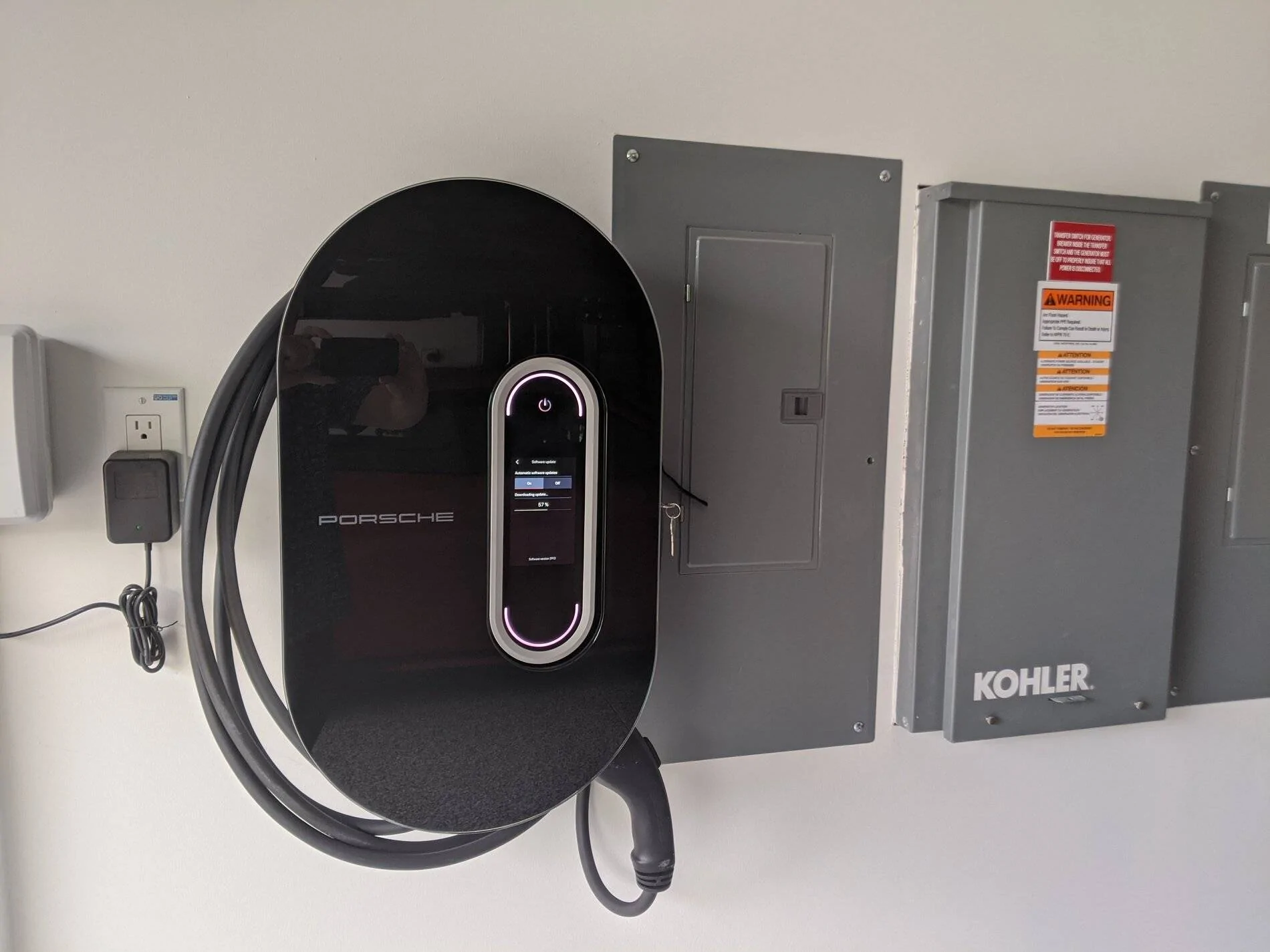 Porsche Taycan [US] - Over the Top - the well equipped EV home garage…for those that wish to "over do it"… Porsche Charger hom