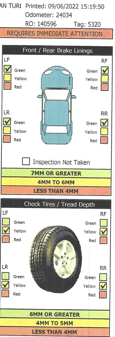 Porsche Taycan Brake pad wear on carbon ceramics IMG_2309